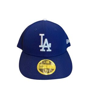 Los Angeles Dodgers Size 7 3/4 New Era 59FIFTY MLB On-Field Fitted Hat Blue Cap